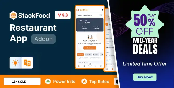 Add-on for Multi Restaurant - Food Ordering Restaurant App