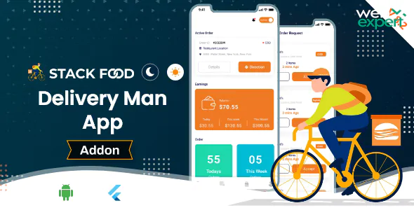 Add-on - Multi Restaurant - Food Ordering Delivery Man App